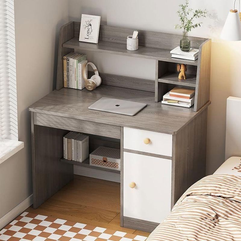 GENERICO - Escritorio Moderno con Estantes Lorena Cenizo R&R MUEBLES