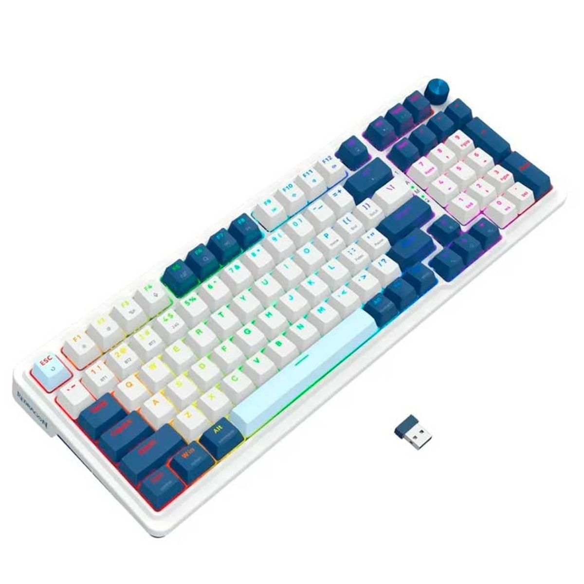 REDRAGON - Teclado Redragon EISA K686-RGB-PRO Wireless 96% Switch Rojo RGB