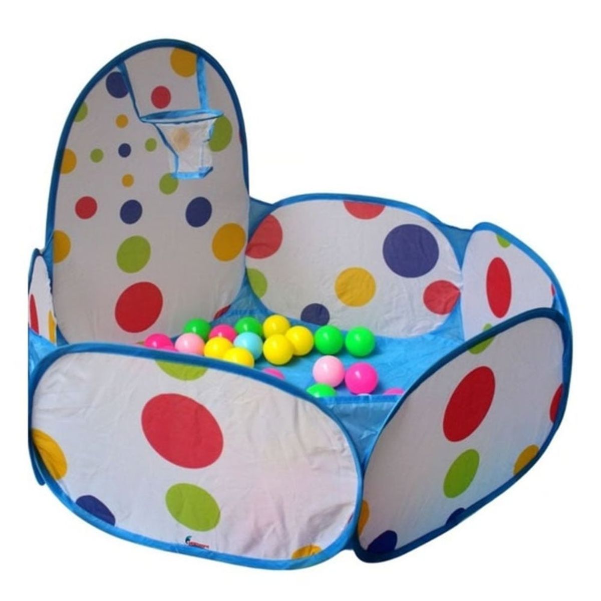 GENERICO - Piscina de Pelotas con Aro para Bebes y Niños Color CELESTE