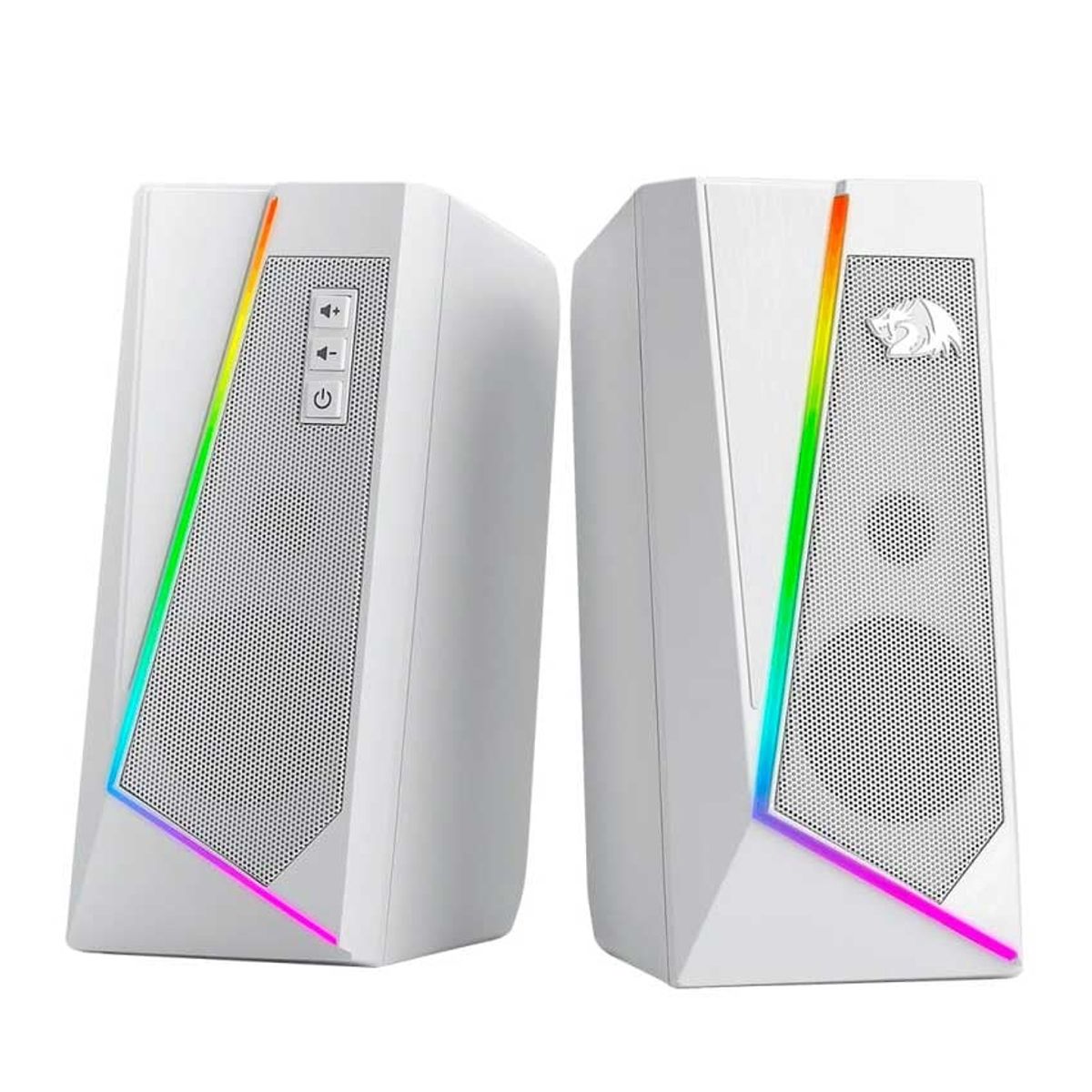REDRAGON - Parlante Redragon ANVIL GS520 RGB Estéreo 2.0 Blanco