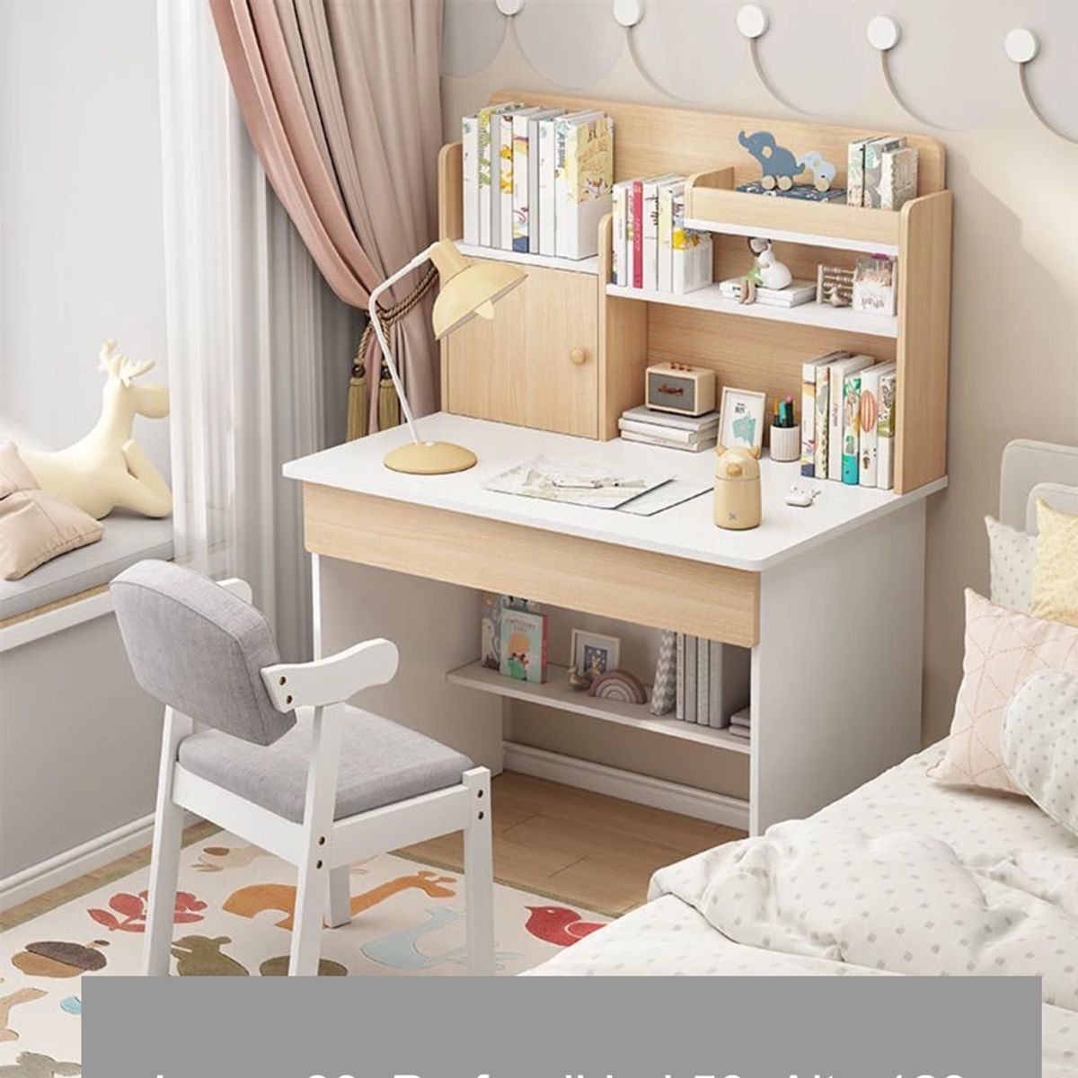 GENERICO - Escritorio Moderno Mora Largo 80cm R&R MUEBLES