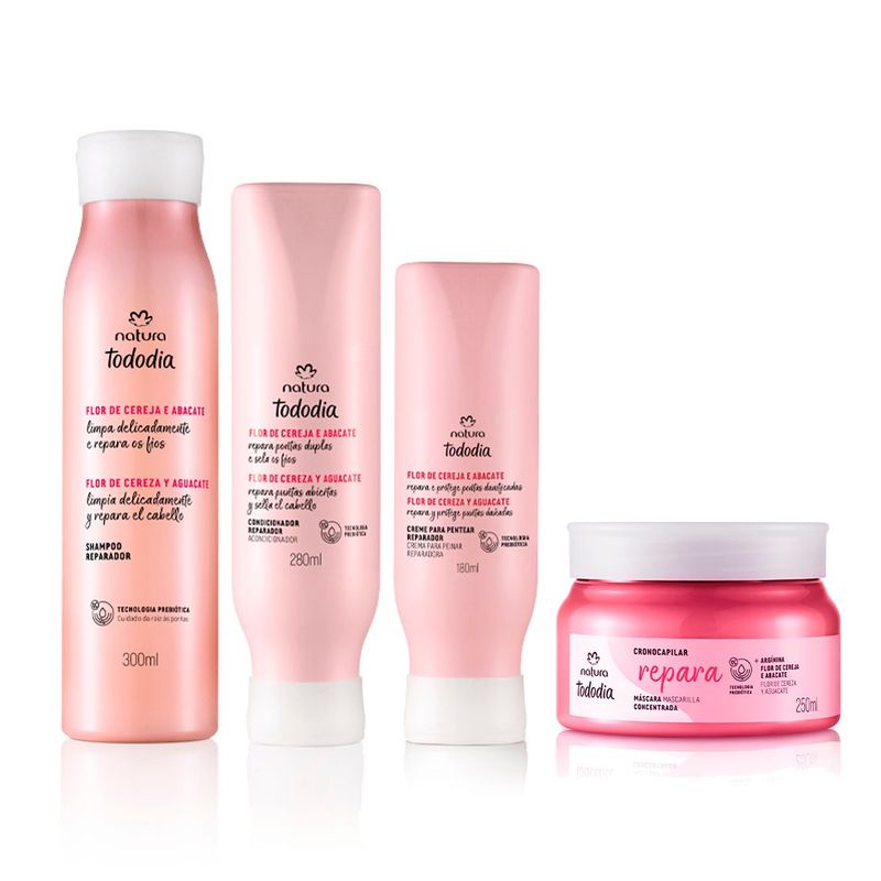 NATURA - KIT Tododia Reparación Completa Shampoo con Acc CPP y Masc