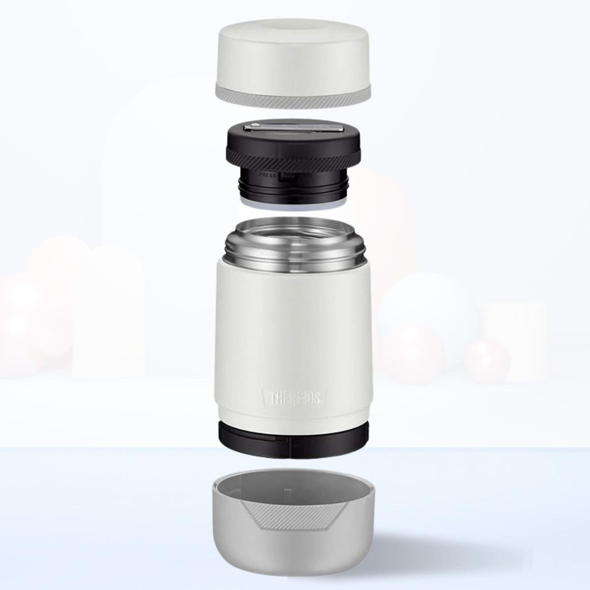 THERMOS - Termo de Comida Alta 530 Ml Blanco