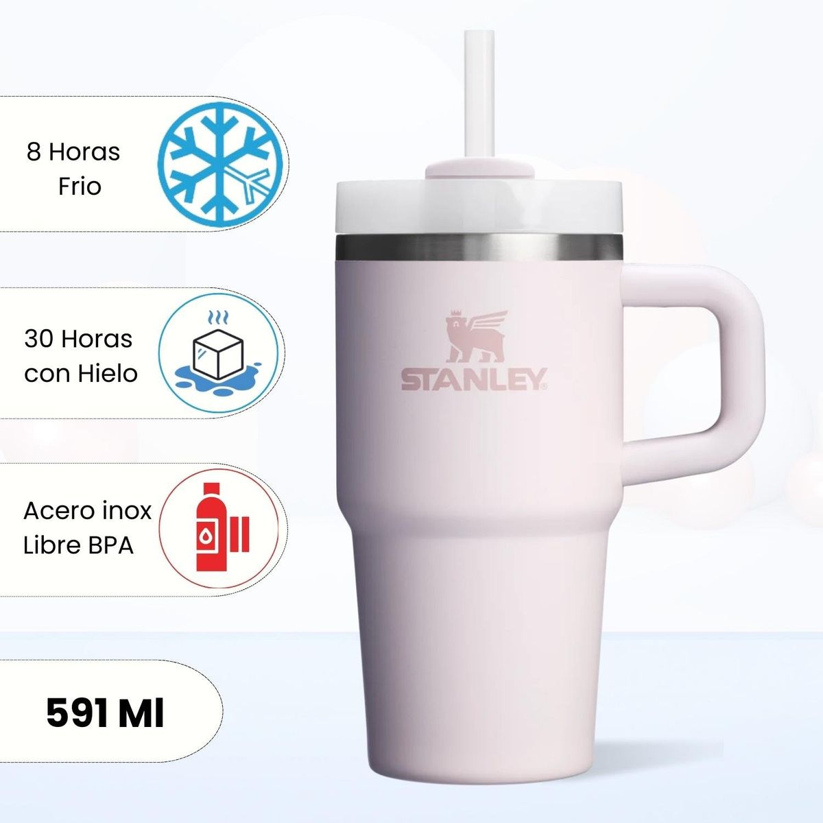 STANLEY - Quencher H20 Adventure Rose Quartz Stanley 591 ML
