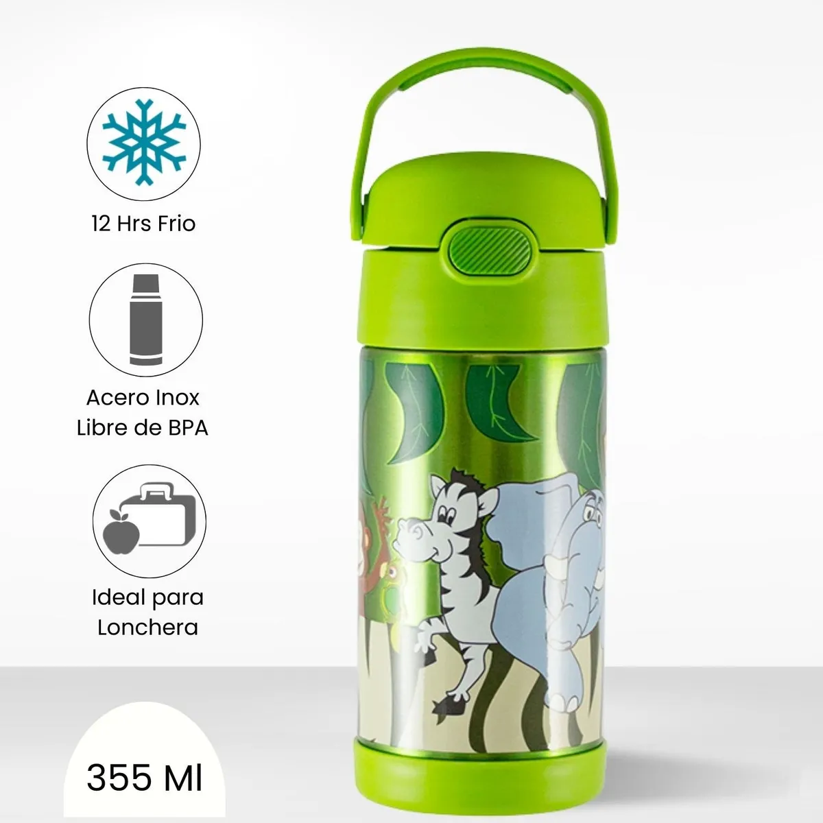 THERMOS - Tomatodo Termico para Niños Funtainer Safari 355 Ml