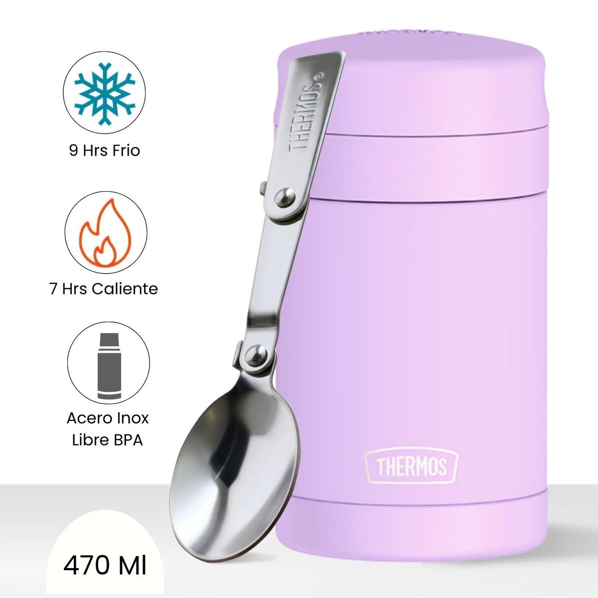THERMOS - Termo de Comida para Niños FOOD 470 Ml Lila