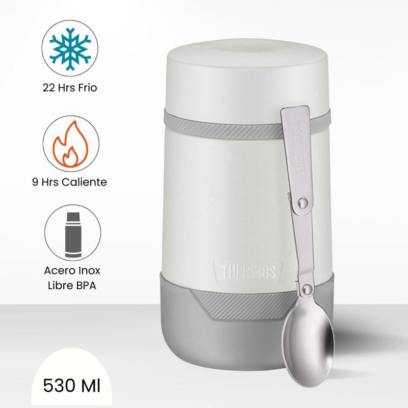 THERMOS - Termo de Comida Alta 530 Ml Blanco