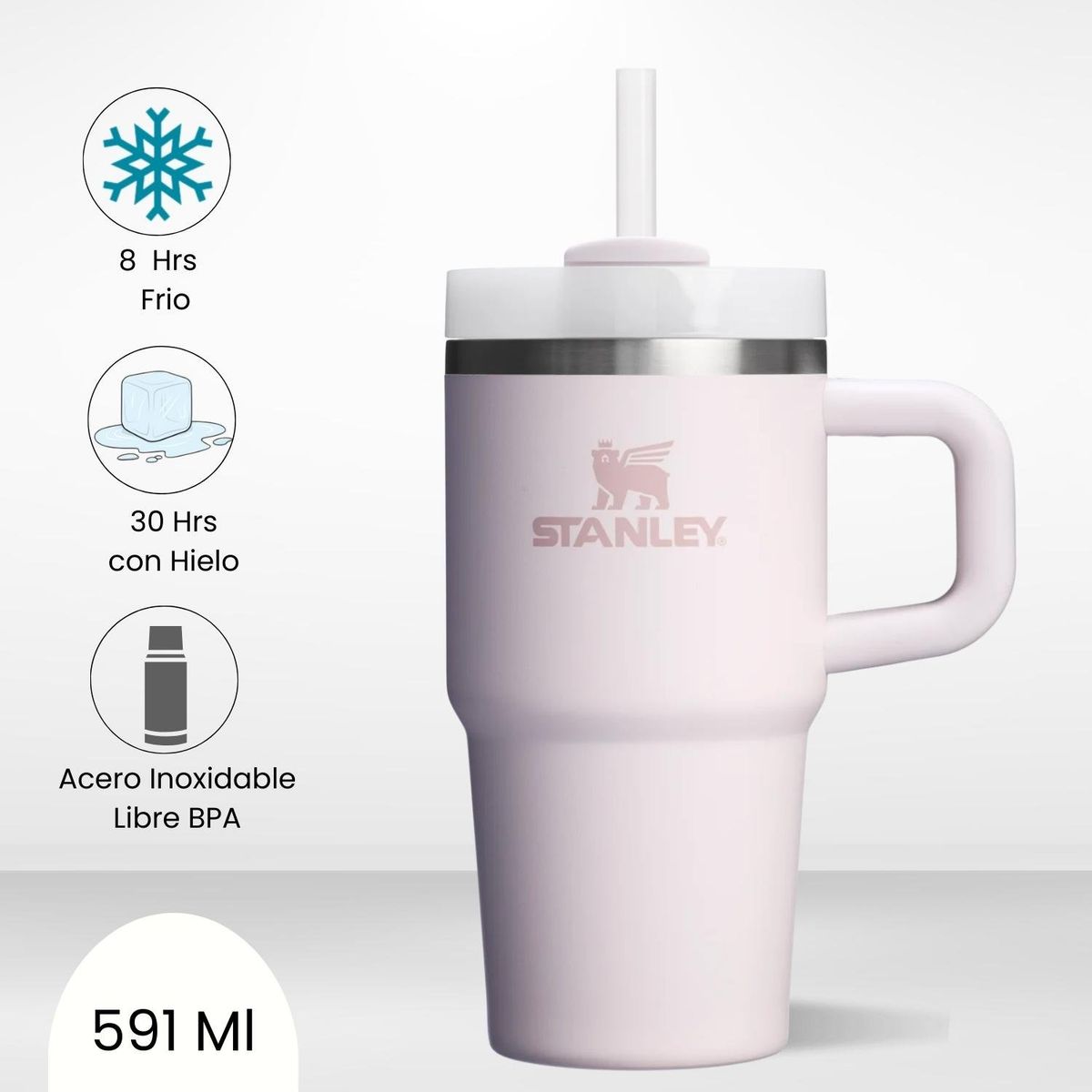 STANLEY - Quencher H20 Adventure Rose Quartz Stanley 591 ML