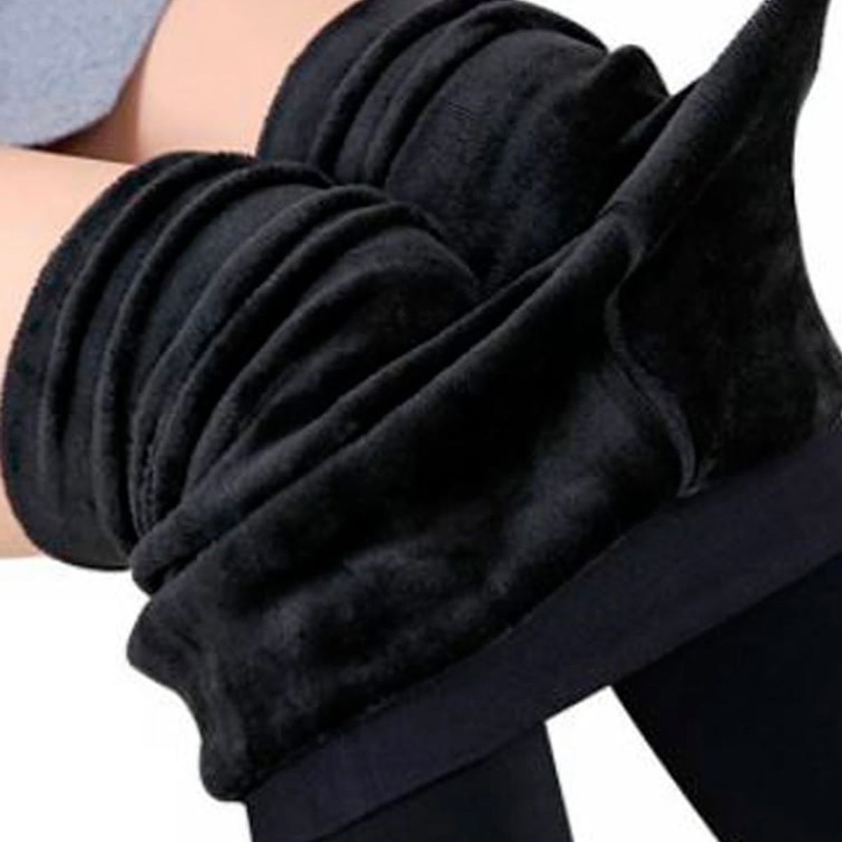 GENERICO - Pantalón leggins Calentador Peluche térmico para mujer