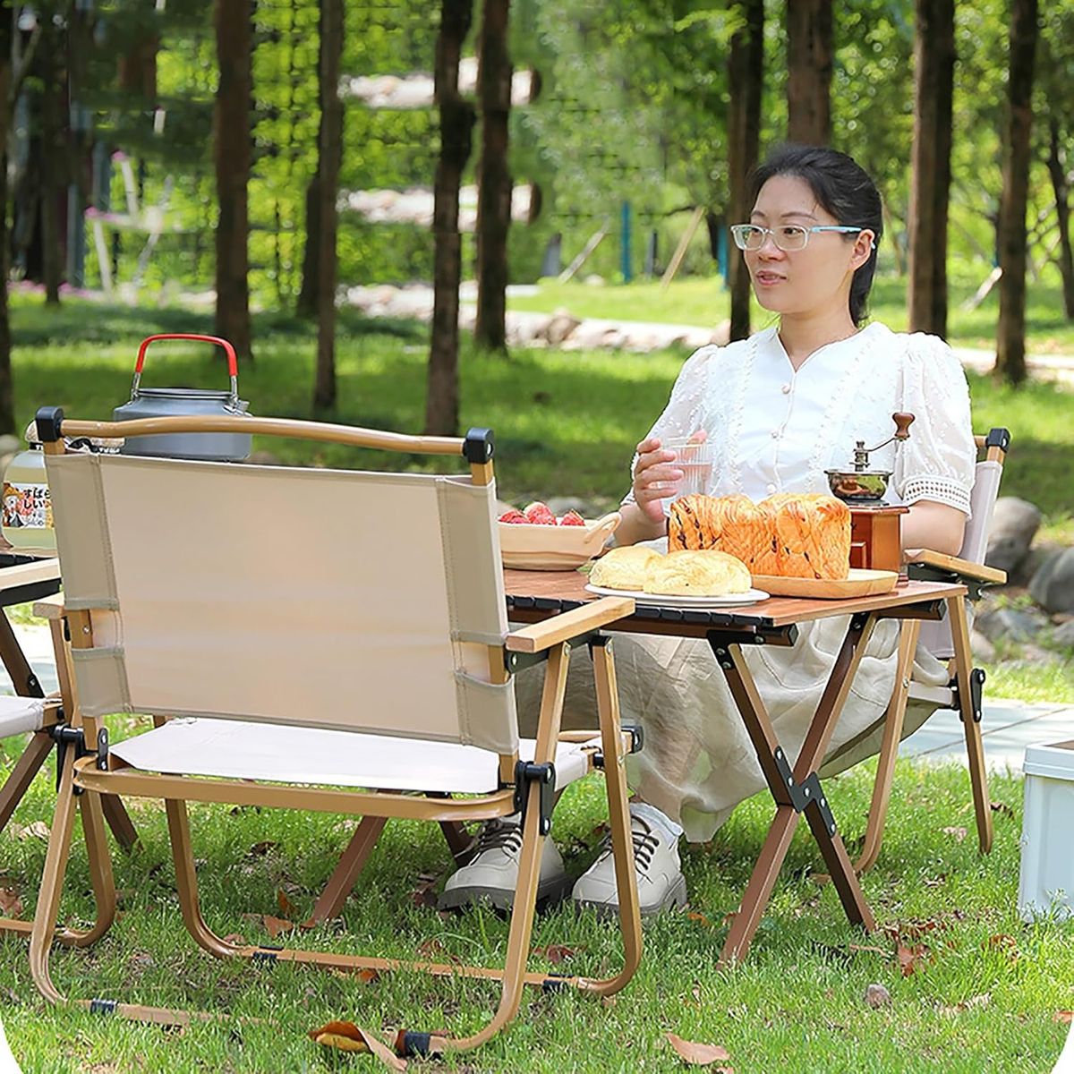 GENERICO - SILLA PLEGABLE PORTÁTIL DE TERRAZA PLAYA CAMPING ULTRA LIGERA