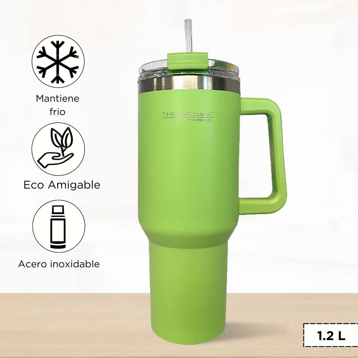 THERMOS - Termo Para Bebida Fresher 1.2 L Verde