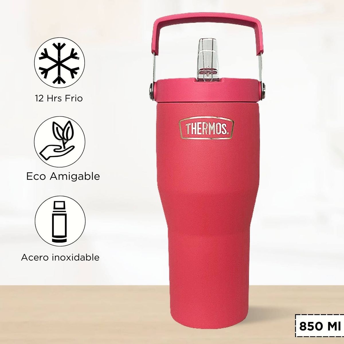 THERMOS - Termo Para Bebida Outdo 850 Ml Rosado