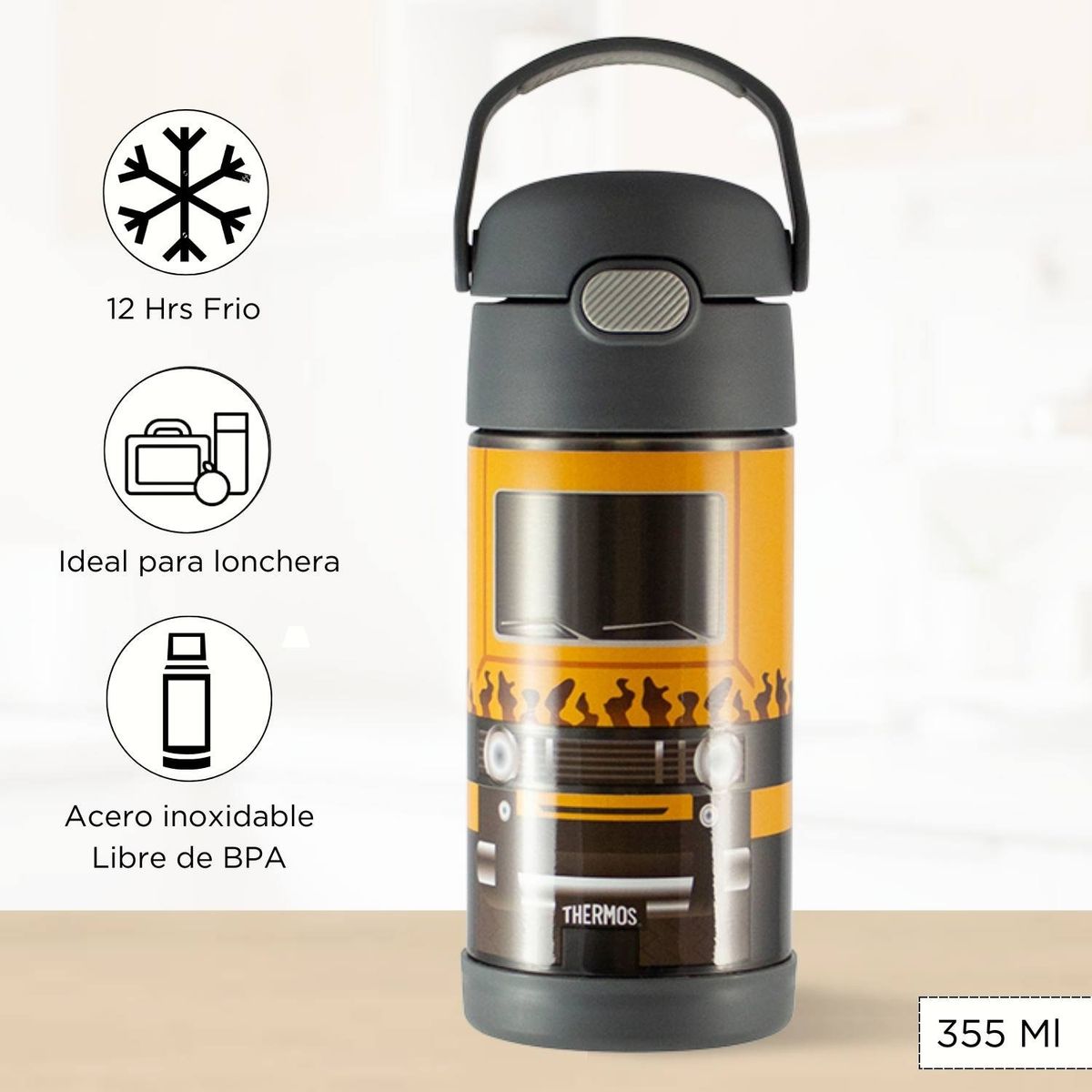 THERMOS - Tomatodo Termico para Niños Funtainer Hammer 355 Ml