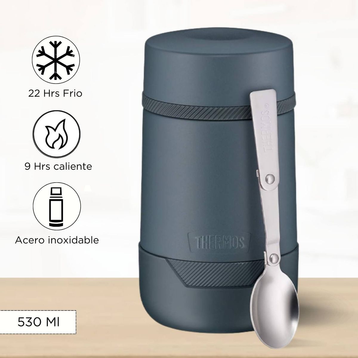 THERMOS - Termo de Comida Alta 530 Ml Azul