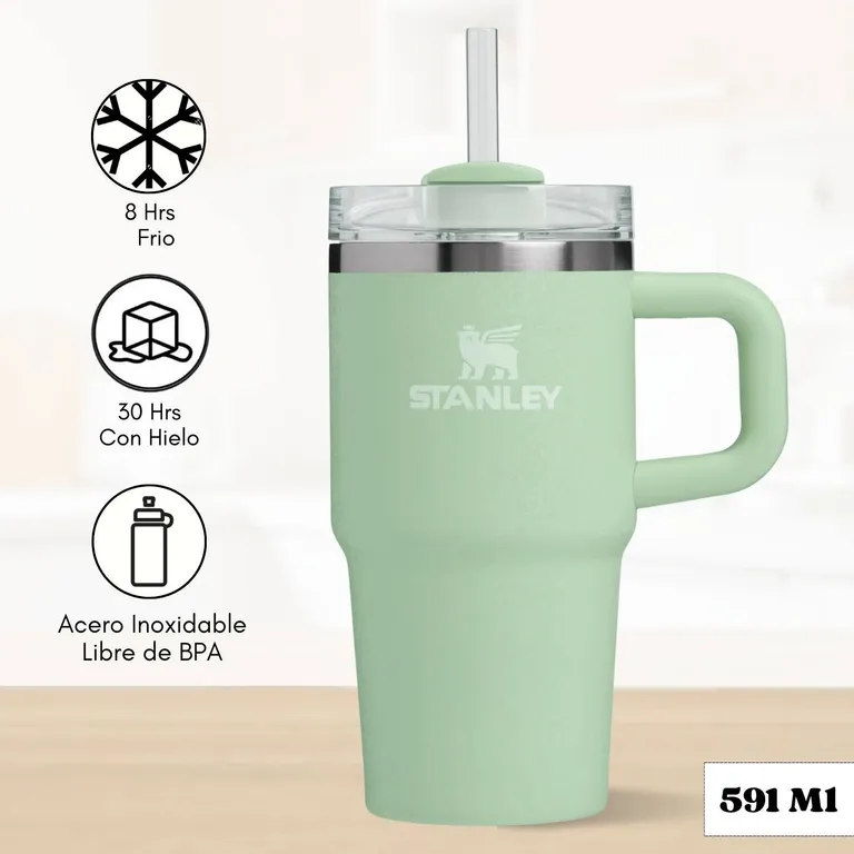Quencher H20 Adventure Matcha Stanley 591 ML | Sodimac Perú
