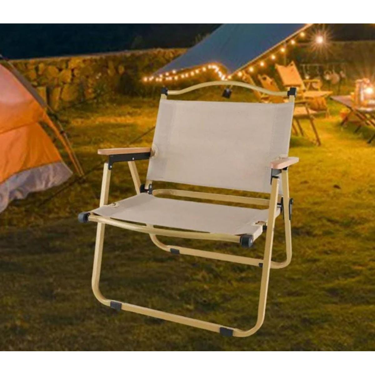 GENERICO - SILLA PLEGABLE PORTÁTIL PARA TERRAZA PLAYA CAMPING PISCINA SUPER LIGERA
