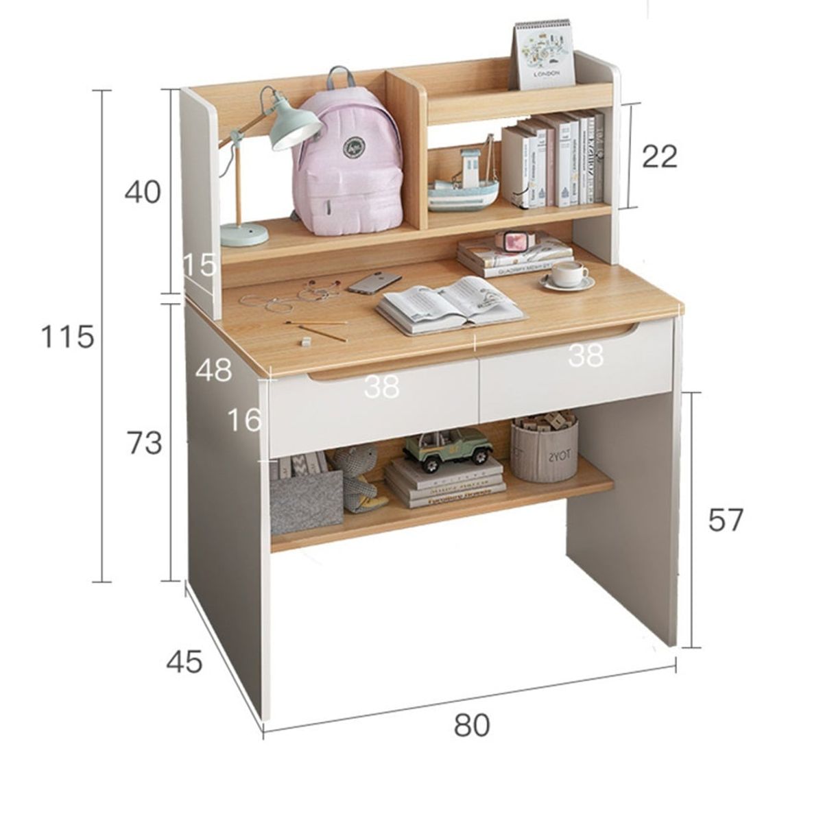 GENERICO - Escritorio Moderno Nayeli Blanco R&R MUEBLES