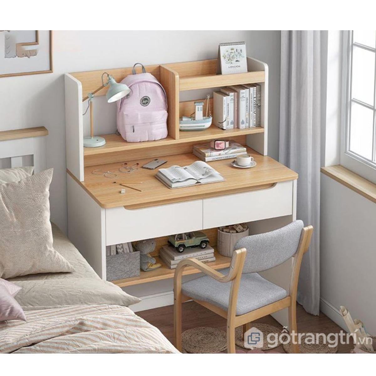 GENERICO - Escritorio Moderno Nayeli Blanco R&R MUEBLES