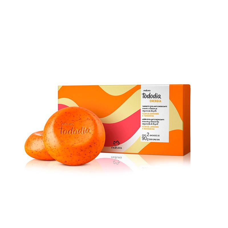 NATURA - Tododia flor de jengibre y mandarina Caja Jabones exfoliantes 2 und 90g