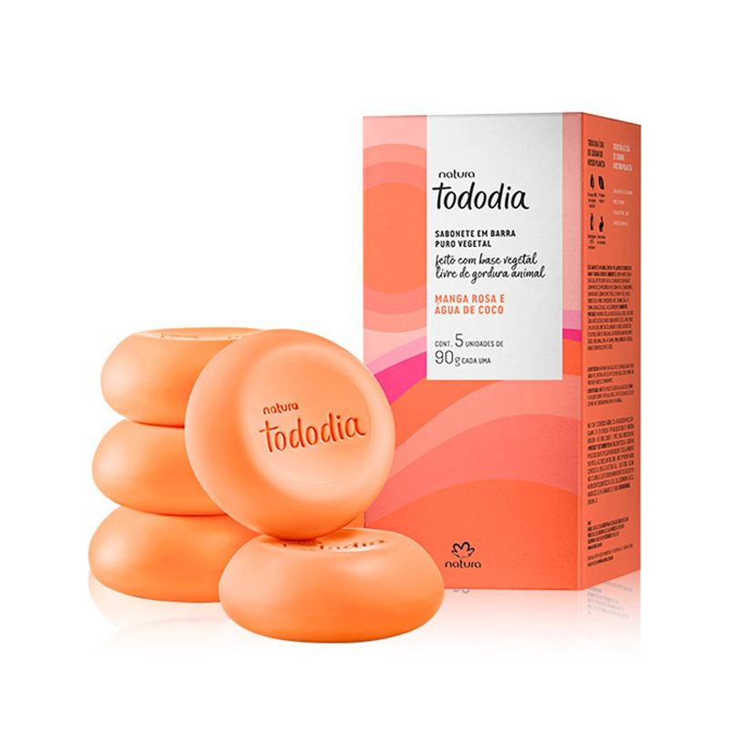 NATURA - Tododia flor de jengibre y mandarina Caja Jabones x5 und 90g