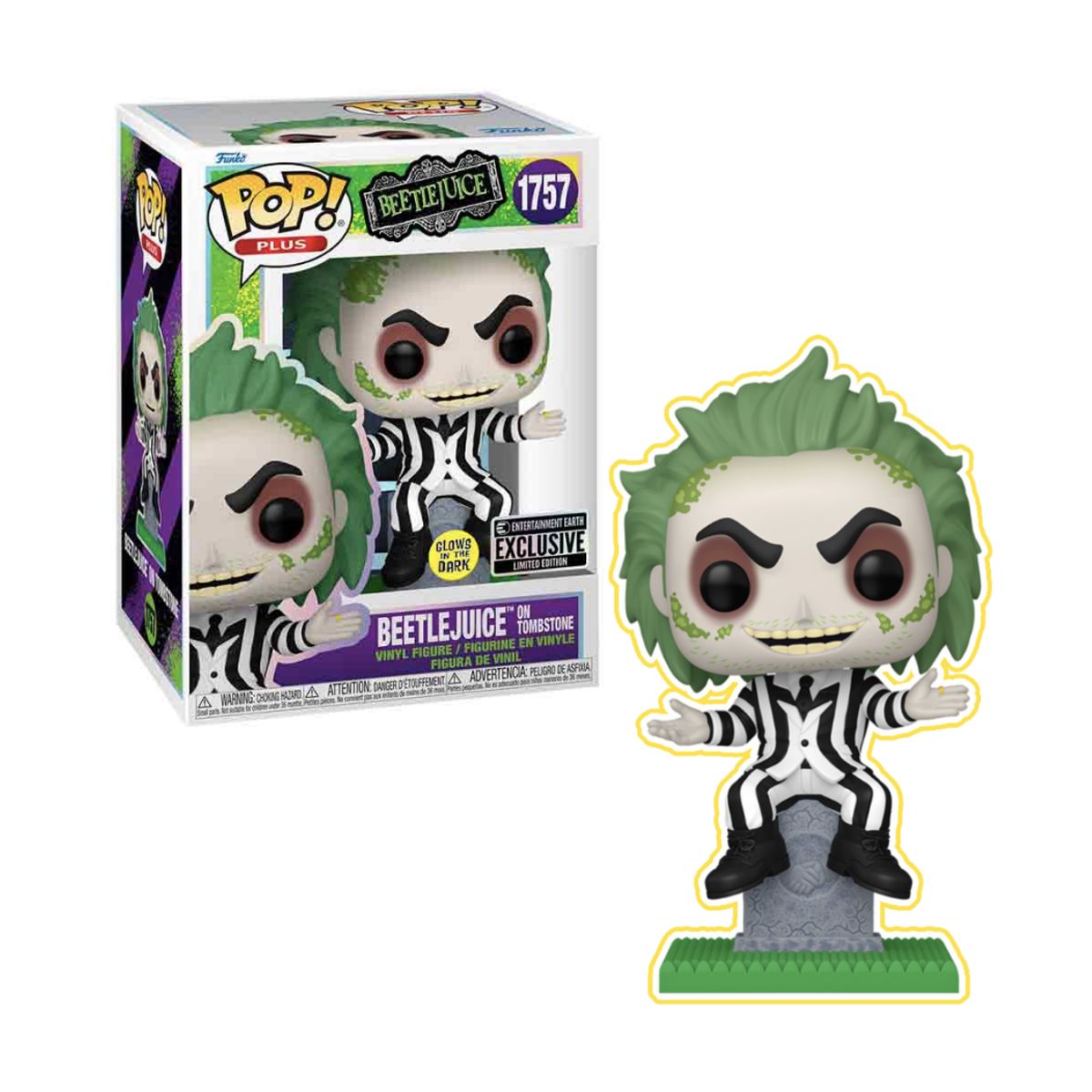 FUNKO - Beetlejuice en Tumba Funko Pop 1757 Glow in the Dark