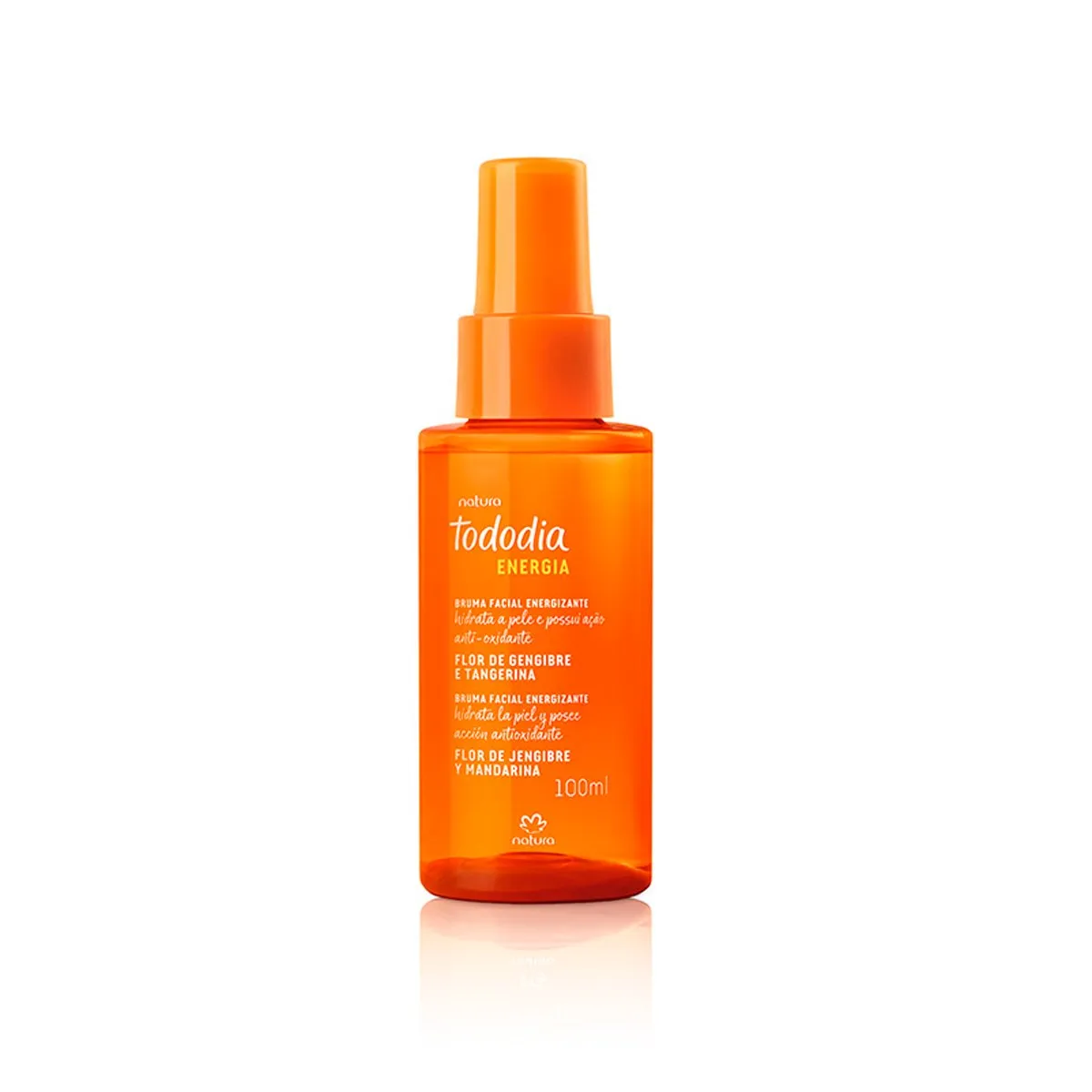 NATURA - Tododia flor de jengibre y mandarina Bruma facial energizante 100ml