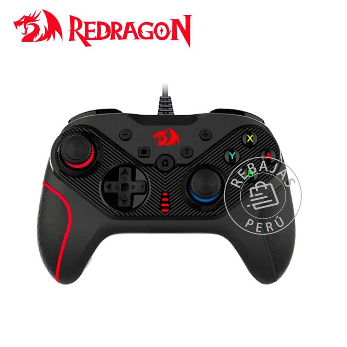 REDRAGON - Gamepad Redragon RIFT G710 Cableado Vibración 15 Botones Turbo