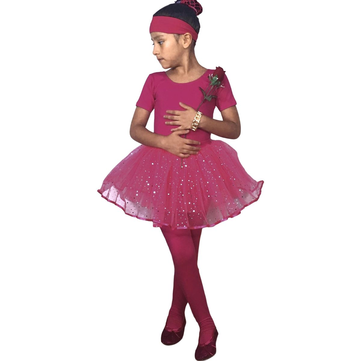 NACIONAL - Tutú Dos Capas para Ballet - Fucsia