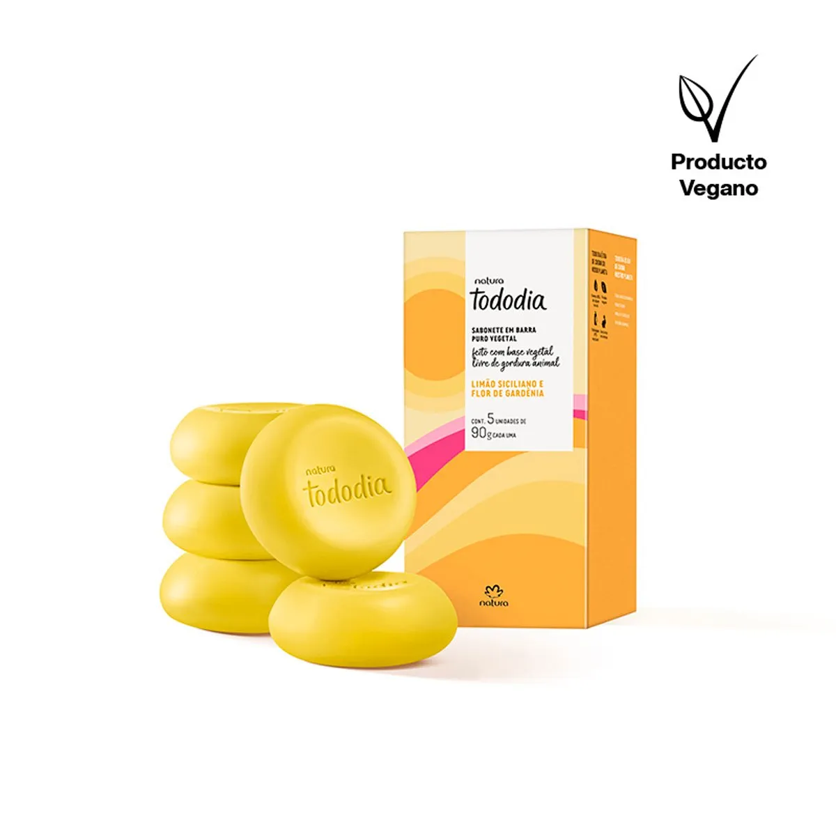 NATURA - Tododia limón siciliano y flor de gardenia Caja Jabones x5 und 90g