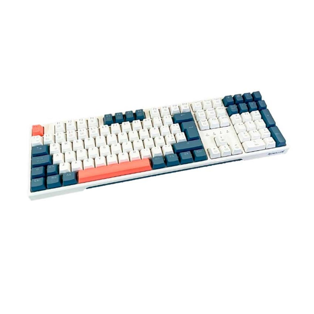 REDRAGON - Teclado Mecánico Redragon TRUNDLE K668WBORGB Español Blanco Negro Rojo