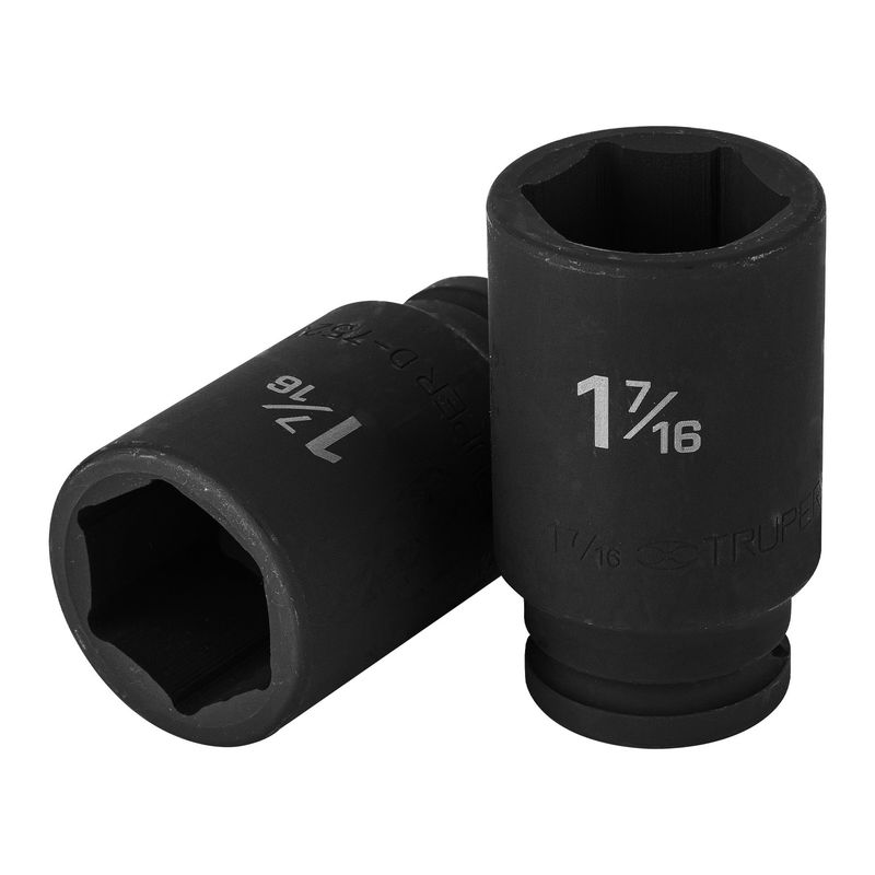 TRUPER - Dado 1 7/16" Impacto Tubular Hexagonal Encastre de 3/4" 12441 Truper