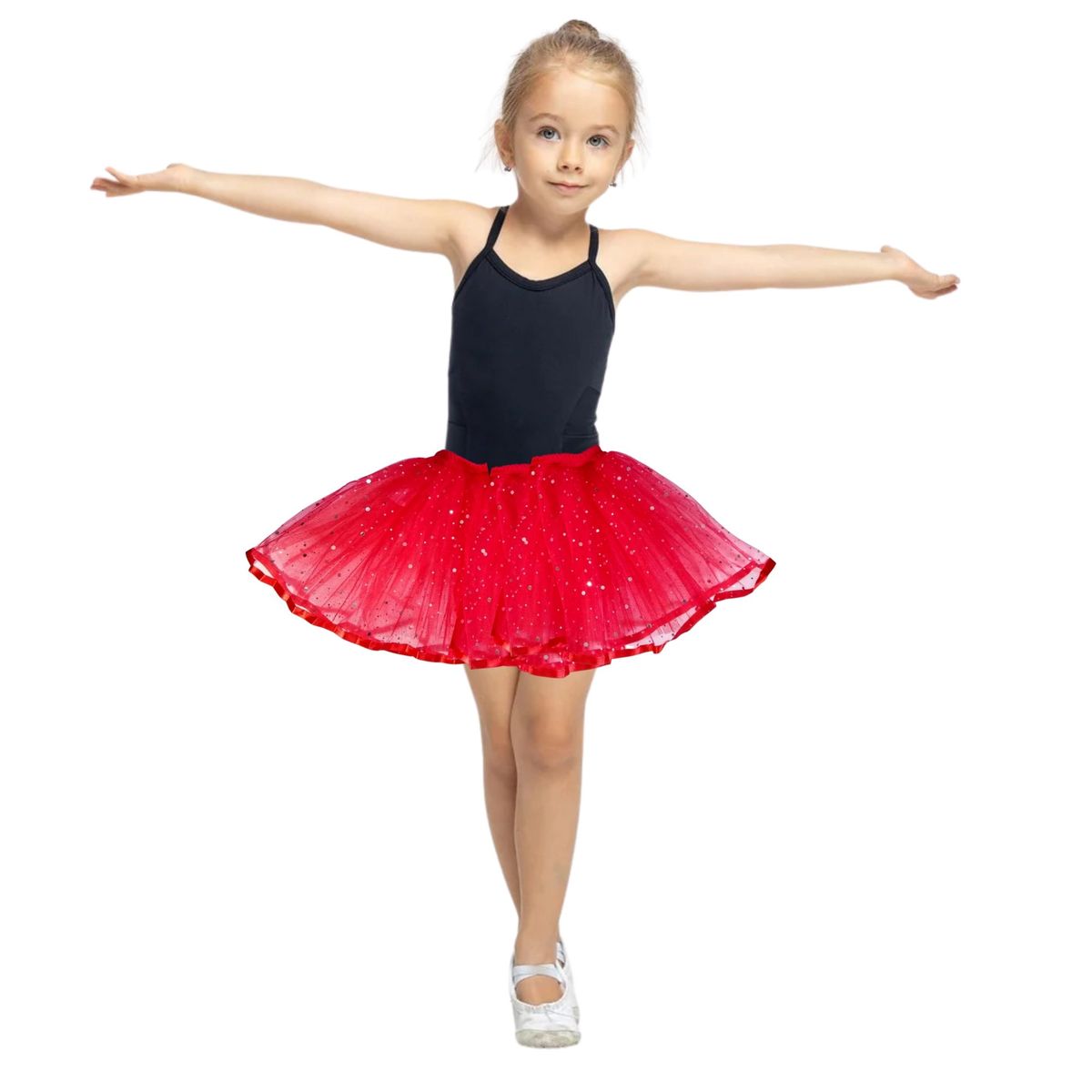 NACIONAL - Tutú Dos Capas para Ballet - Rojo