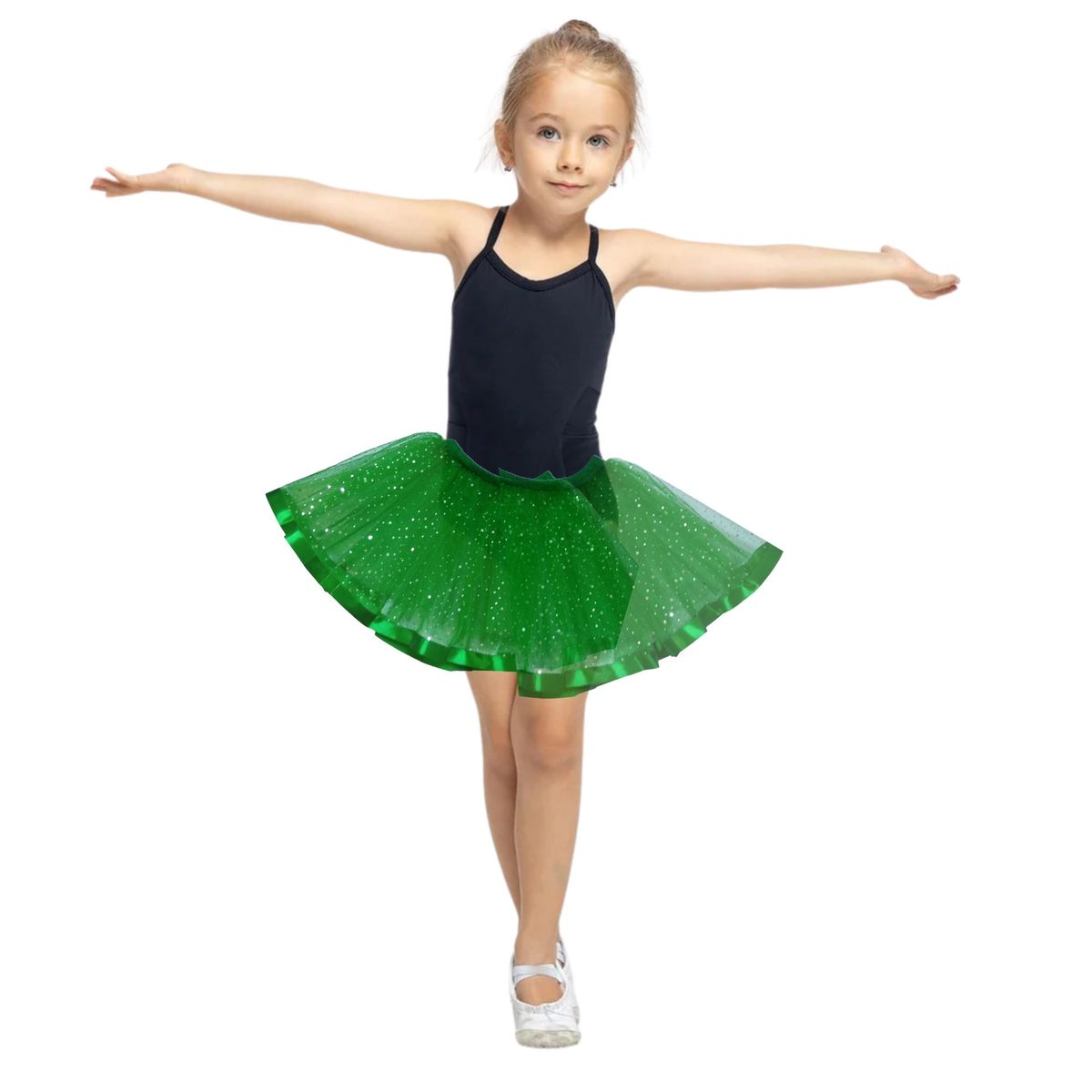 NACIONAL - Tutú Dos Capas para Ballet - Verde