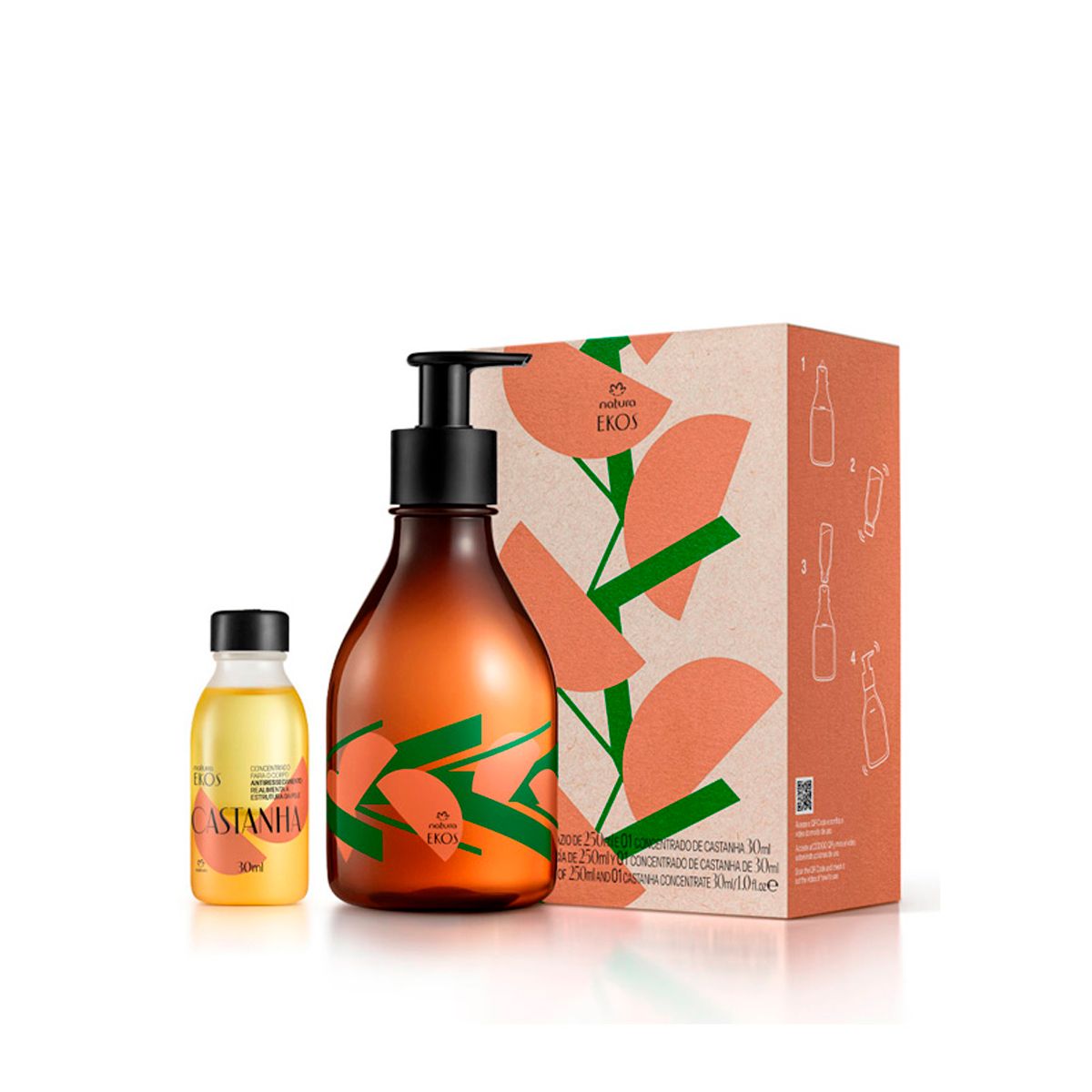 NATURA - Hidratante corporal concentrado Ekos castaña