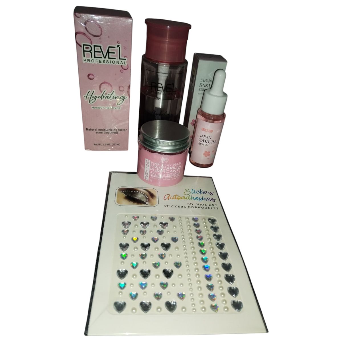 GENERICO - Skin micelar serum flor de sakura mascarilla rosa regalos