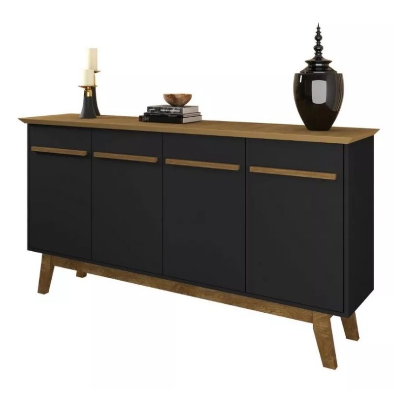 NACION MUEBLES - COMODA NACION MUEBLES GTGC COLOR NEGRO