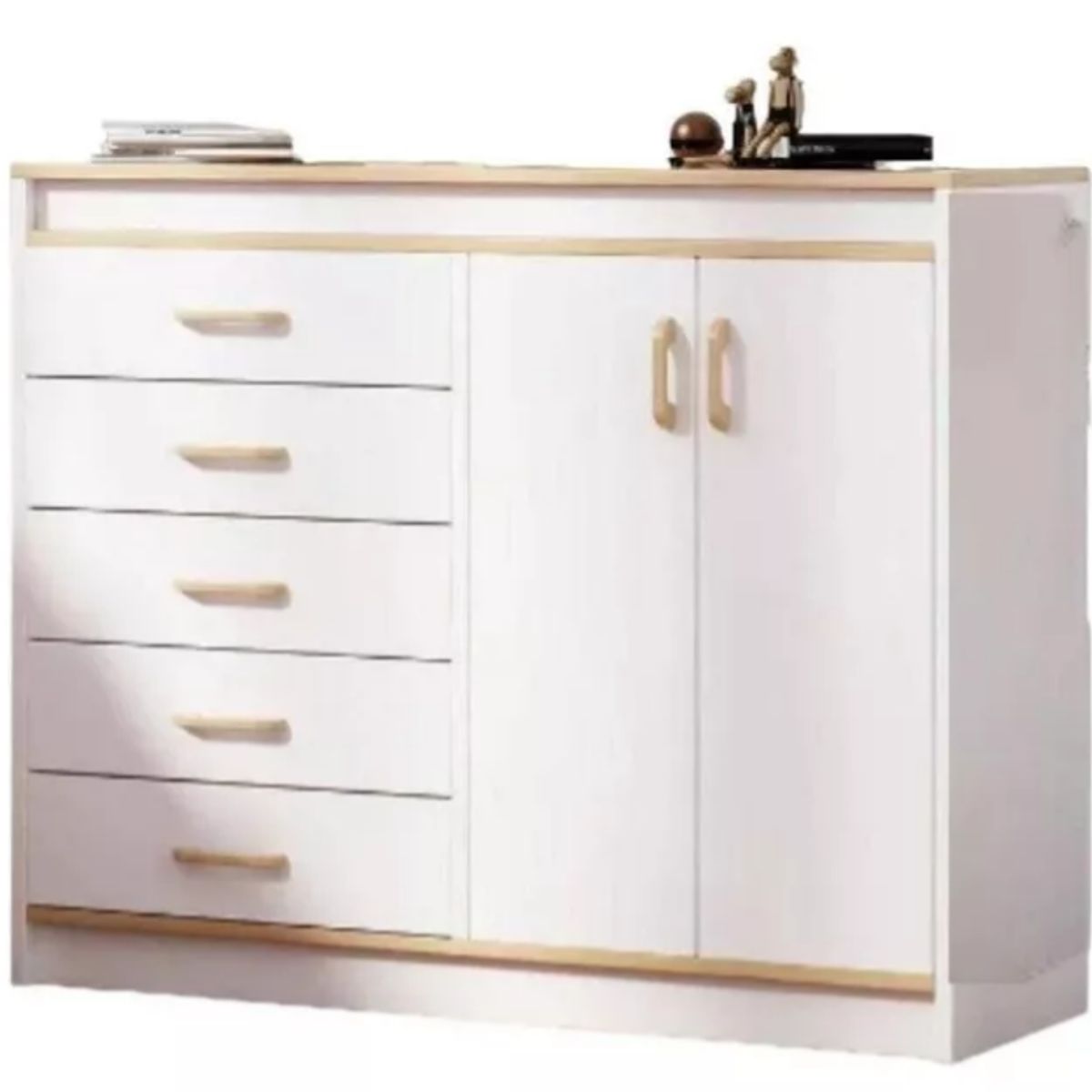 NACION MUEBLES - COMODA NACION MUEBLES LSDTS COLOR BLANCO
