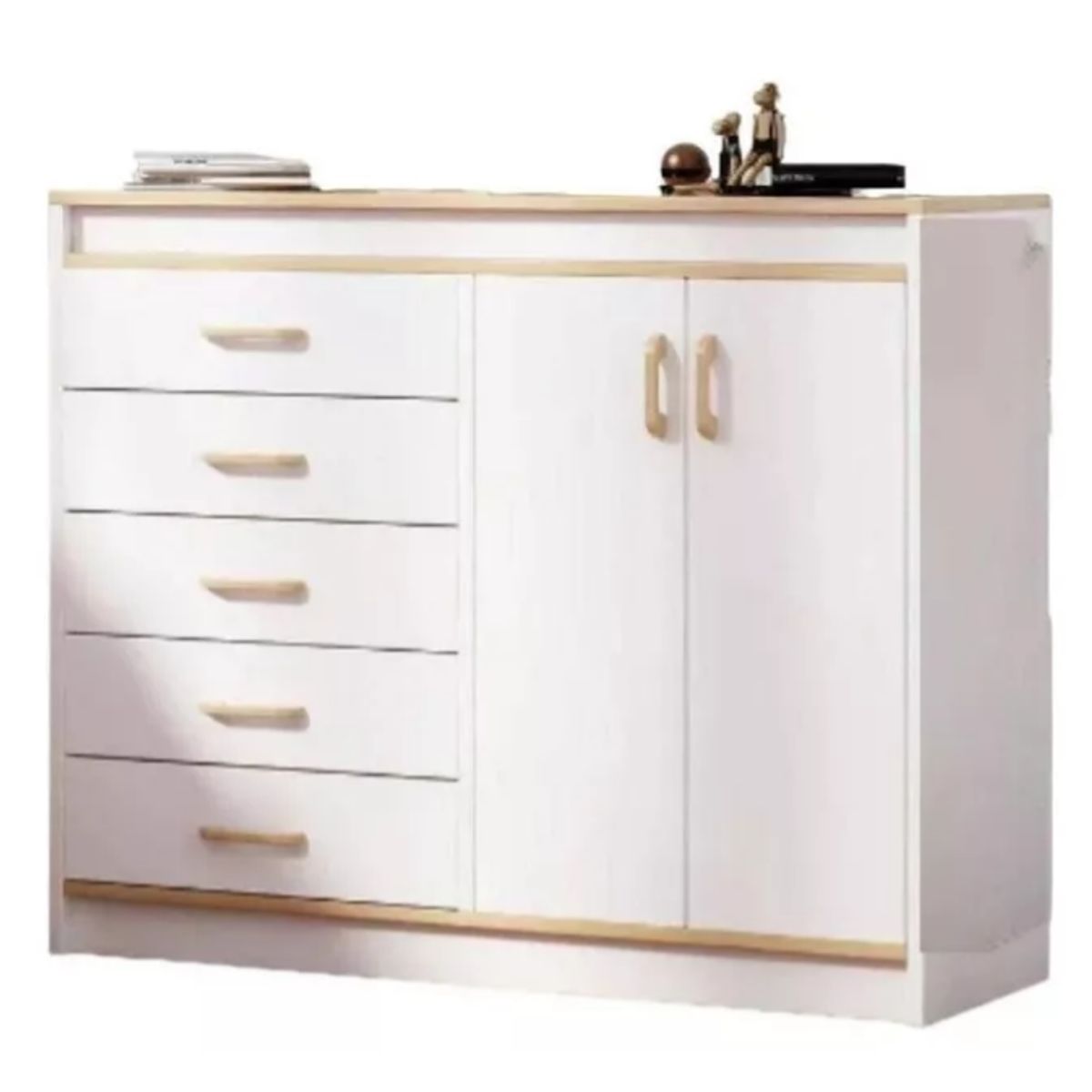 NACION MUEBLES - COMODA NACION MUEBLES LSDTS COLOR BLANCO