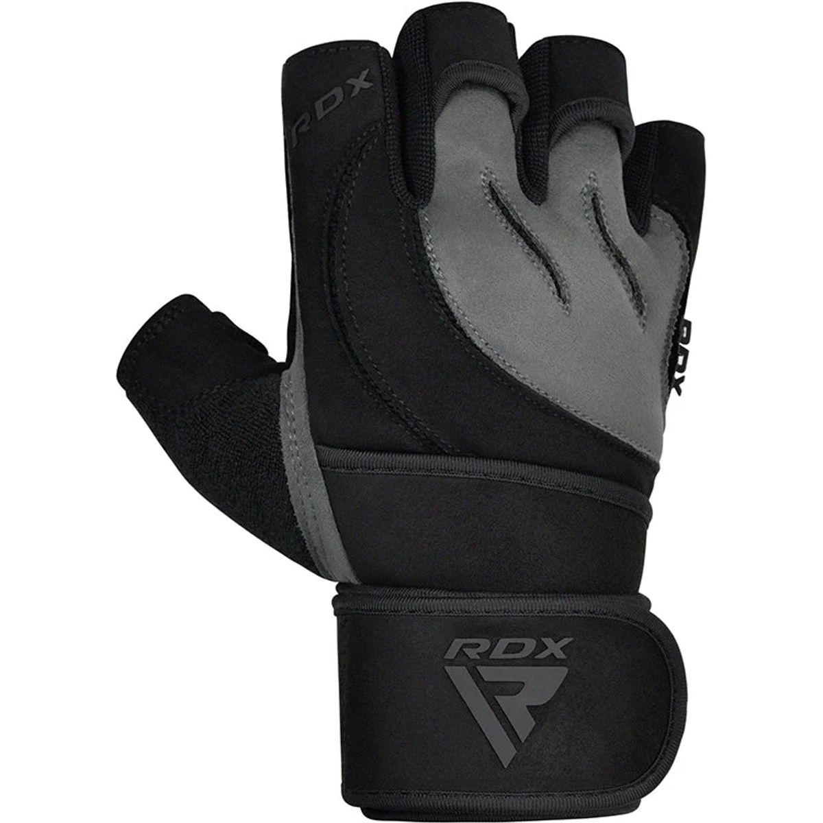 RDX - Guantes para Levantamiento de Pesas L4 Gris - L