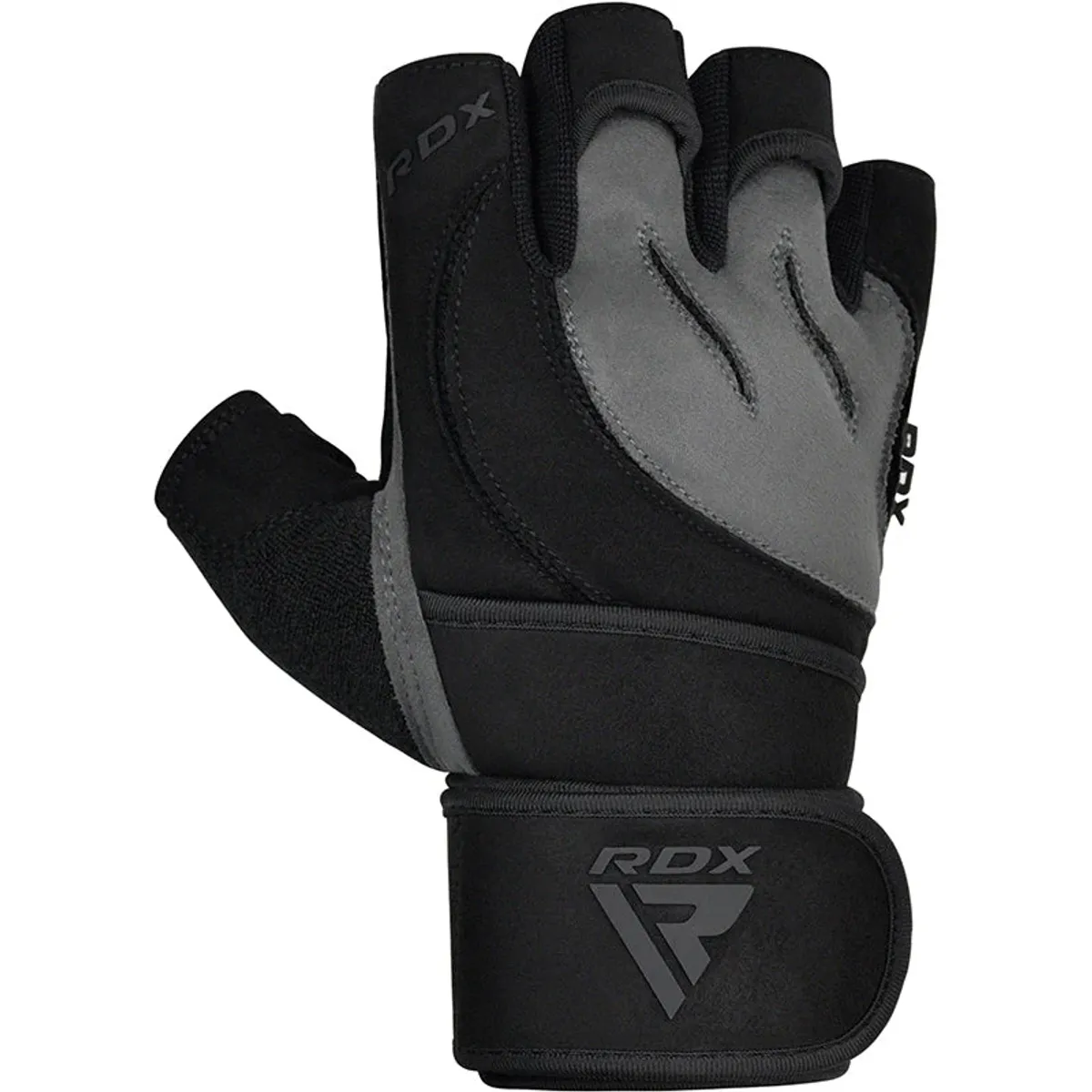 RDX - Guantes para Levantamiento de Pesas L4 Gris - L