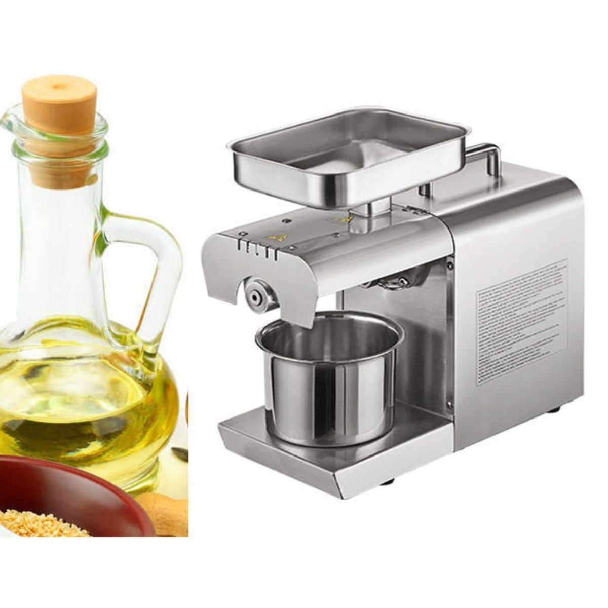 GENERICO - PRENSA EXTRACTOR DE ACEITE DE SEMILLAS ACERO INOX