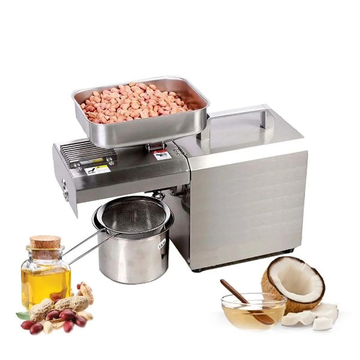 GENERICO - PRENSA EXTRACTOR DE ACEITE DE SEMILLAS ACERO INOX