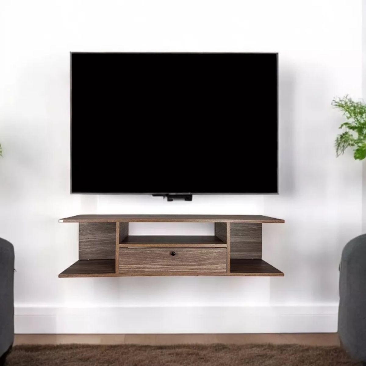 NACION MUEBLES - MUEBLES PARA TV NACION MUEBLES MMBA COLOR MARRÓN