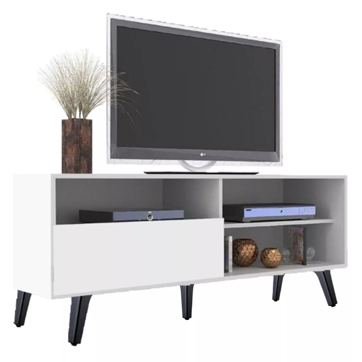 NACION MUEBLES - MUEBLE PARA TV NACION MUEBLES MMBZ COLOR BLANCO