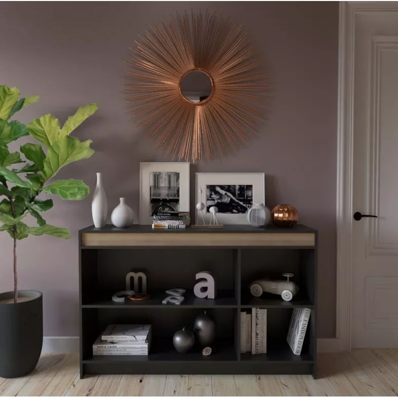 NACION MUEBLES - COMODA NACION MUEBLES MINOR COLOR NEGRO