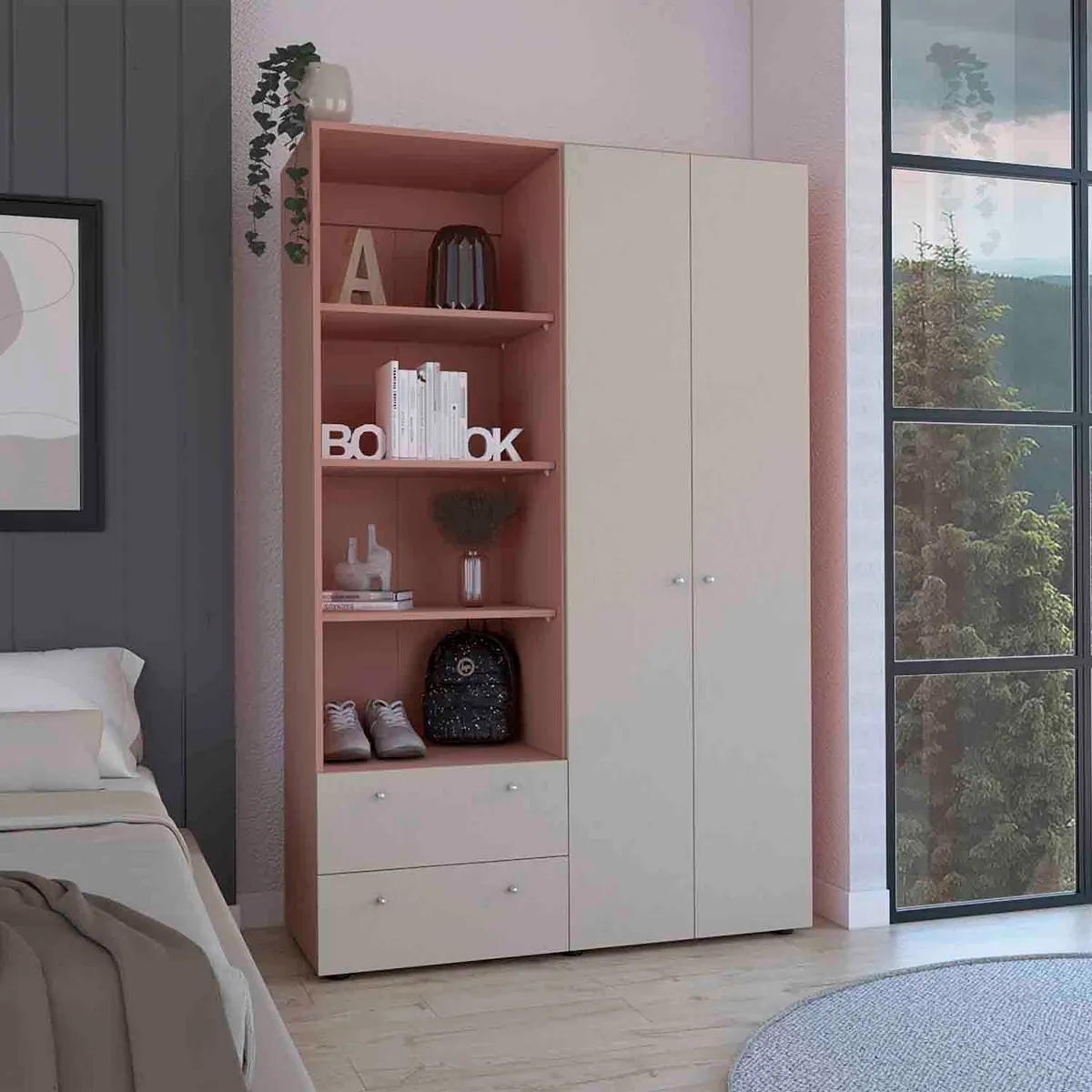 GENERICO - Closet 115 Alba  Arupo-Toquilla  - Envío Armado y Melamina 18mm