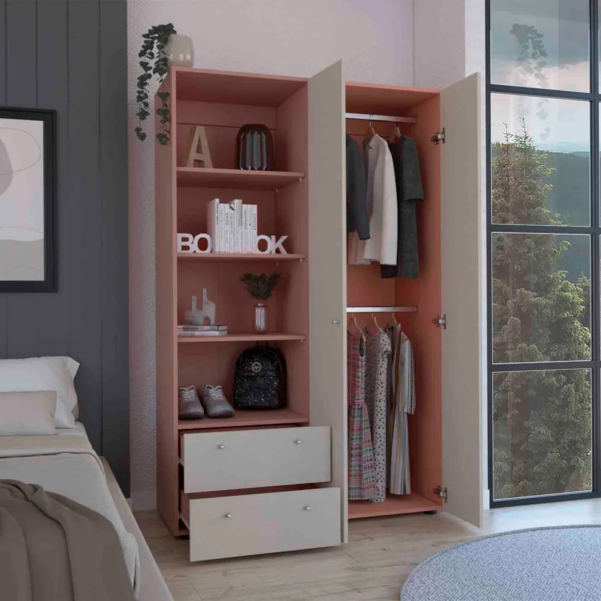 GENERICO - Closet 115 Alba  Arupo-Toquilla  - Envío Armado y Melamina 18mm