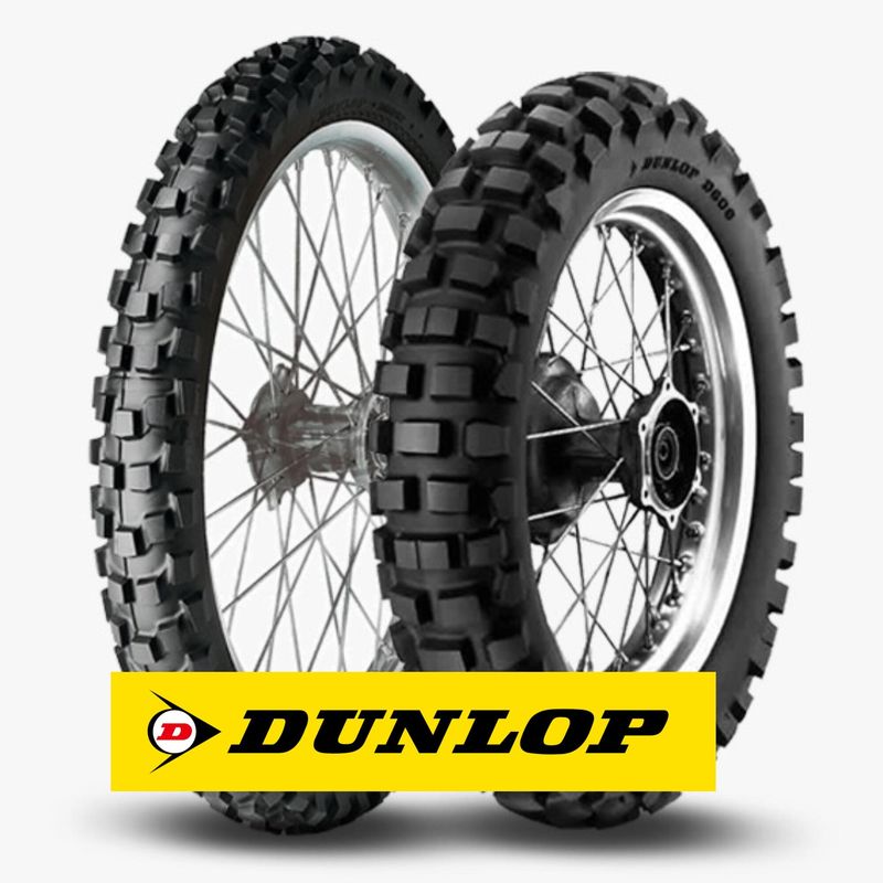DUNLOP - PAR LLANTAS MOTO DUNLOP D606 ´ 90-90-21 y 120-90-18