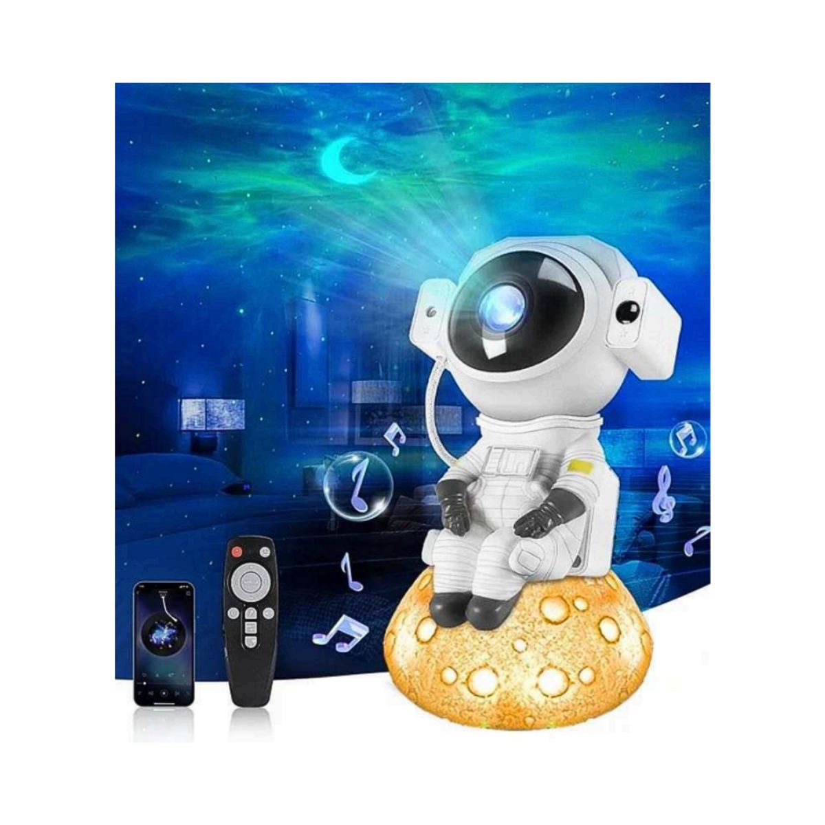 GENERICO - PROYECTOR ASTRONAUTA CON PARLANTE