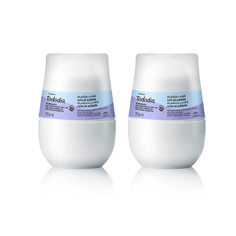 NATURA - Desodorante Natura Tododia Algodón Roll-On Invisible x2 und